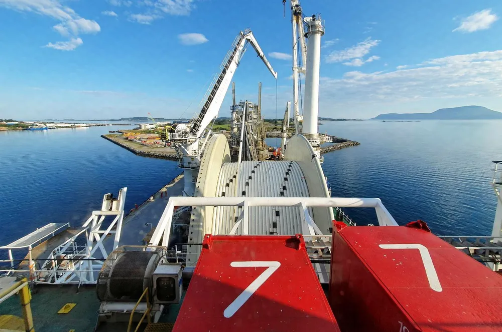 One of Subsea7's installation vessels working in Norway