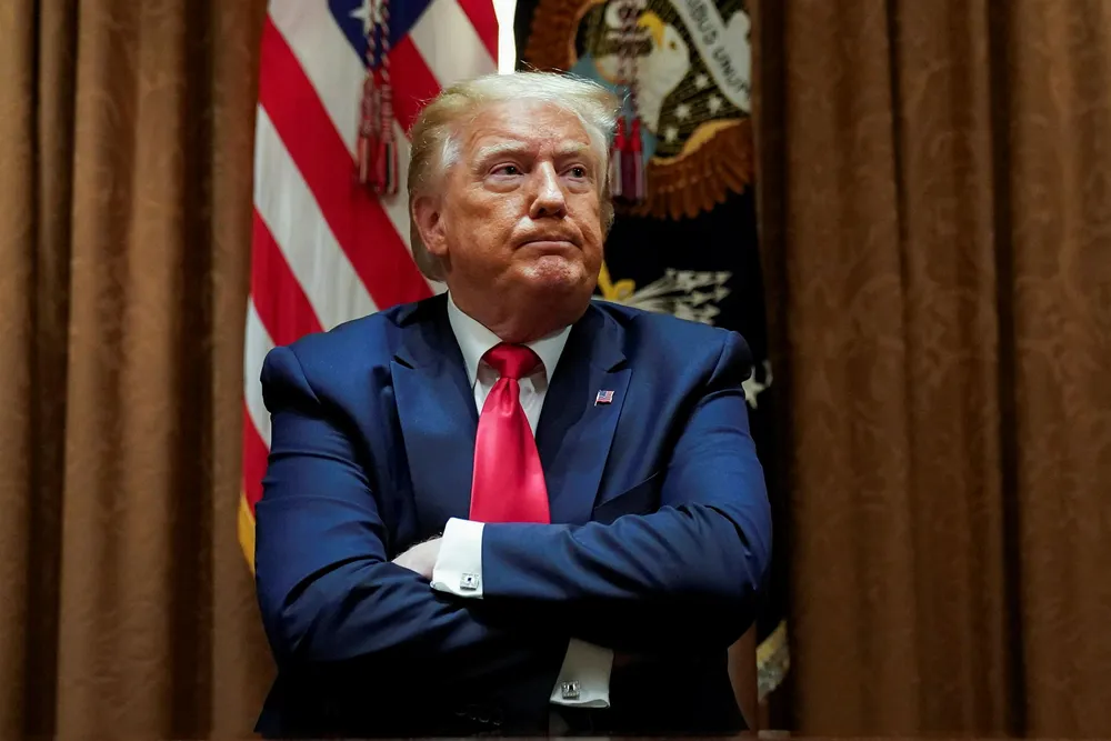 USAs president Donald Trump.