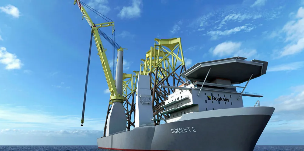 Boskalis' new crane vessel, the Bokalift2