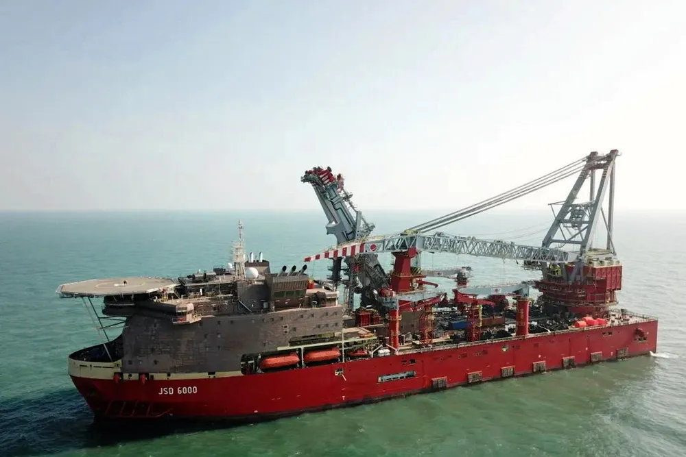 Final tests: the JSD 6000 is a customised Ulstein SOC5000 design able to perform J-lay and S-lay pipelay work in water depths up to 3000 metres.