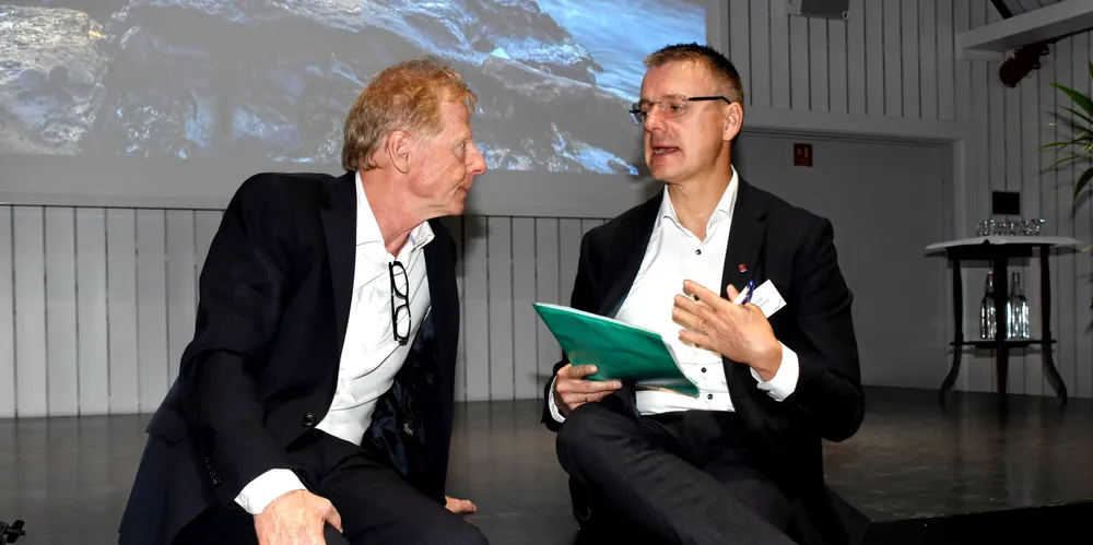 NVE/RME-sjef Kjetil Lund avviser tvert Knut Lockert i Distriktsenergi som mener at også NVE må rapportere sin tidsbruk. Bildet er tatt ved en tidligere anledning.