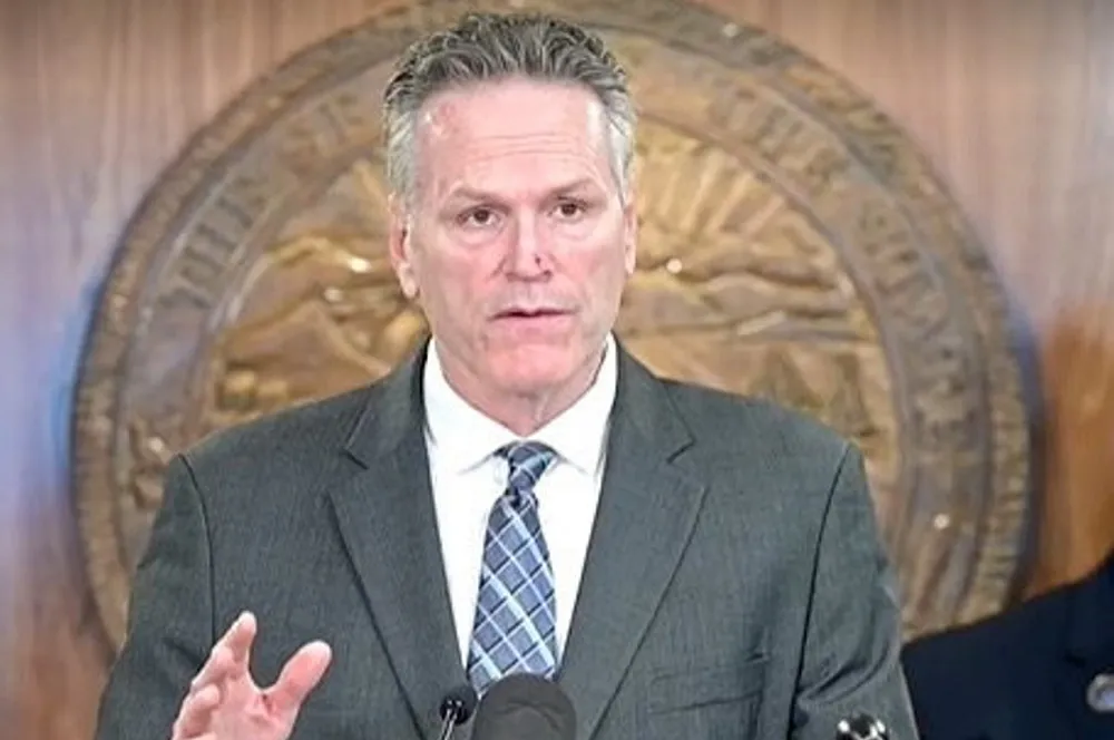 Alaska Governor Mike Dunleavy spoke with reporters Thursday about the state budget and ASMI's inclusion.