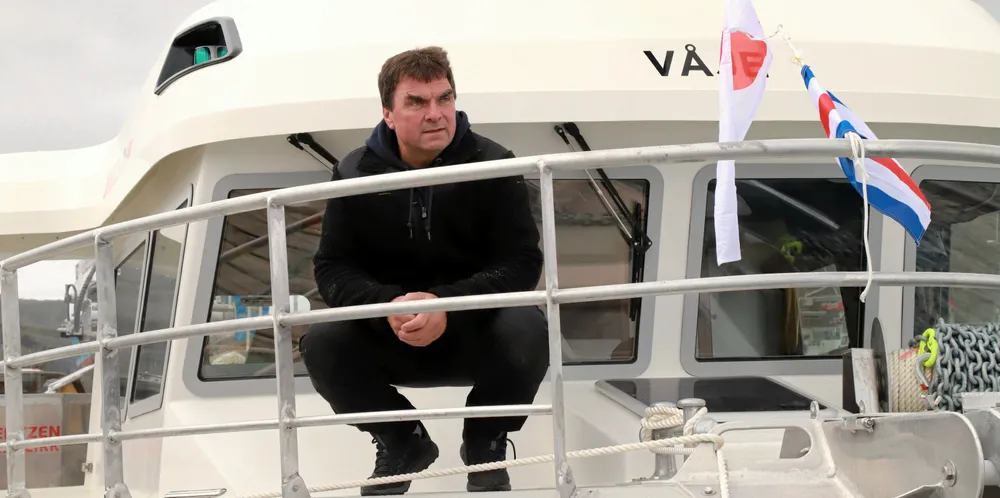 Reder Stig Arne Johnsen er stort sett fornøyd med nybåten.