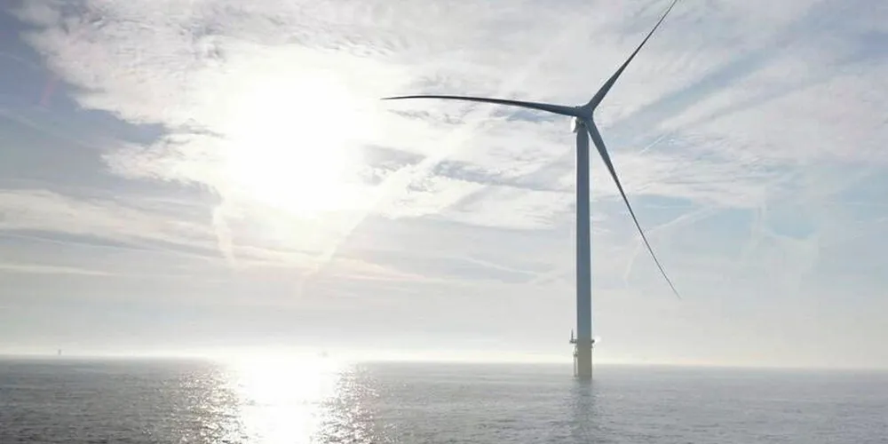 Flagship Siemens Gamesa 11MW unit at Hollandse Kust South in Dutch North Sea