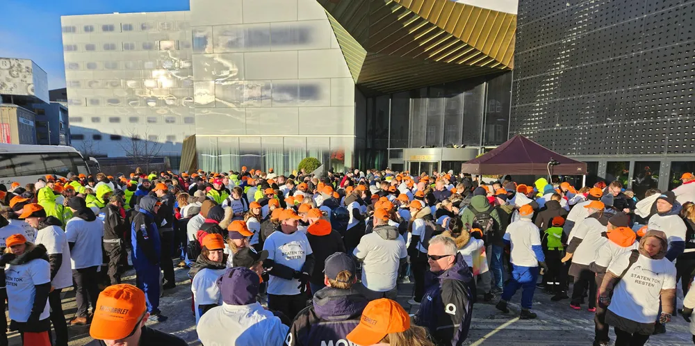 Kystbrølet under Senterpartiet landsmøte i Trondheim.