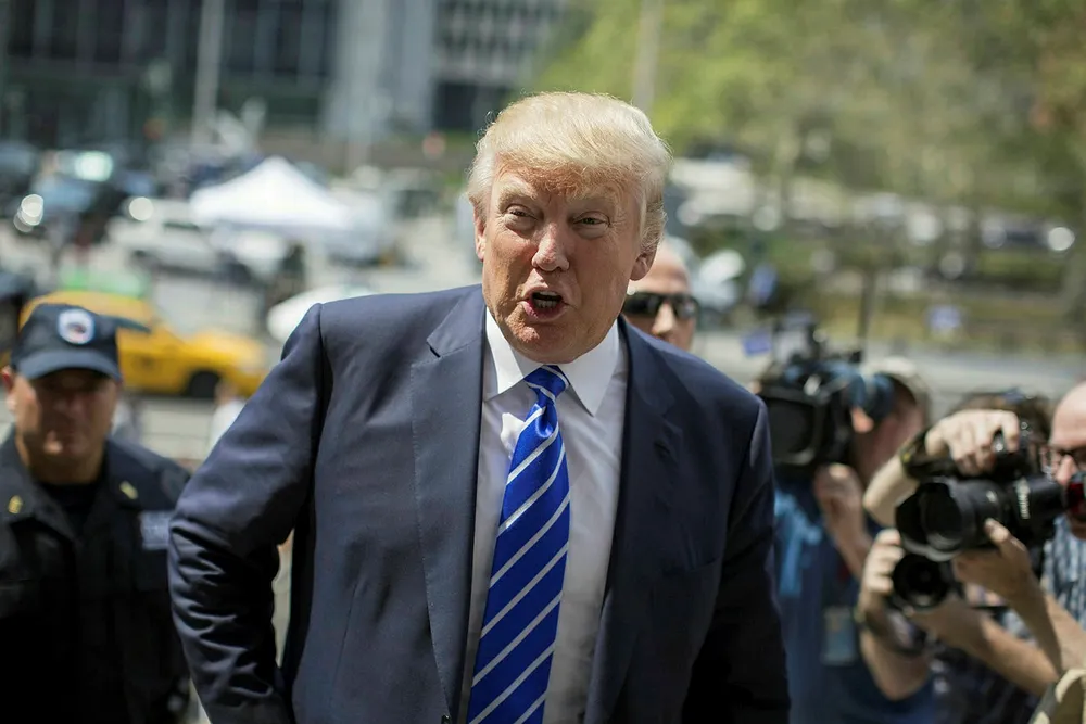 US President Donald Trump