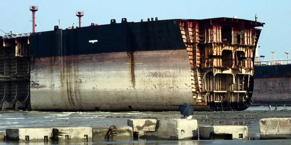 The arrival of an alleged dark fleet tanker at Chattogram came during a week when no ships were reported as being sold for recycling