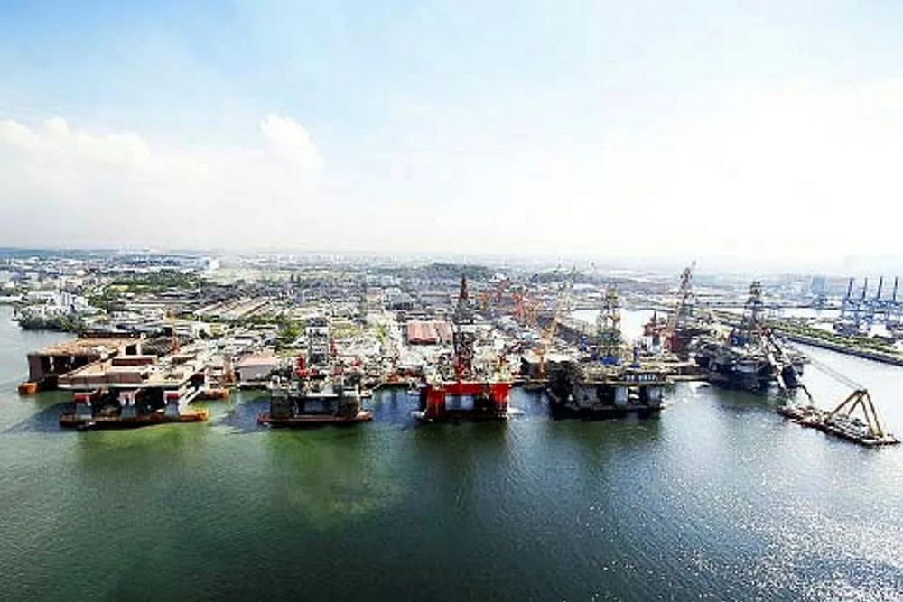 Delays: the Transocean owned drillship is being built at Jurong Shipyard in Singapore