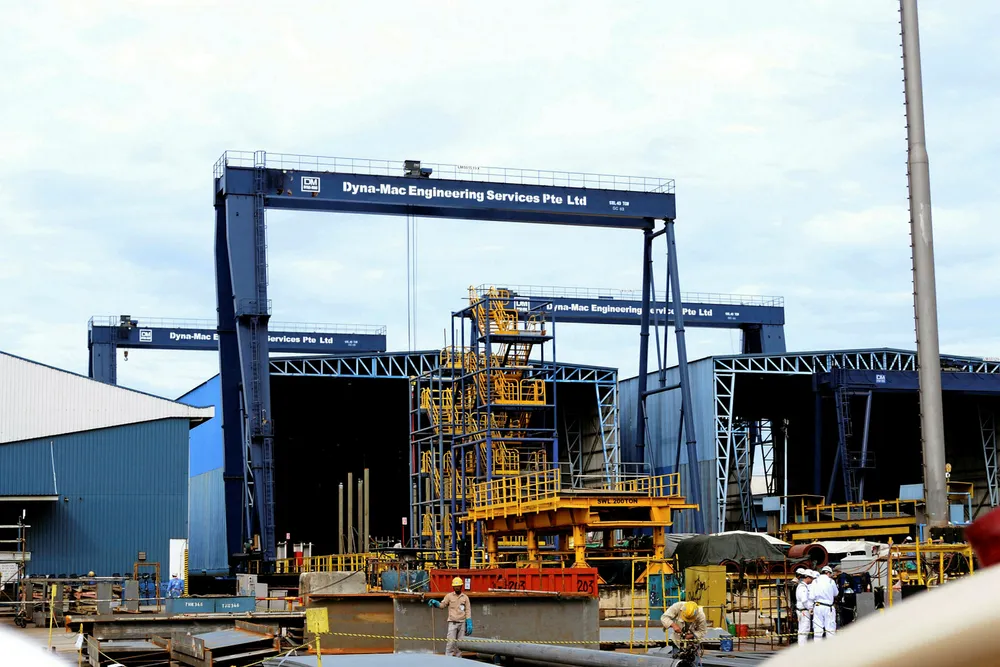 Fabrication facility: a Dyna-Mac yard in Singapore