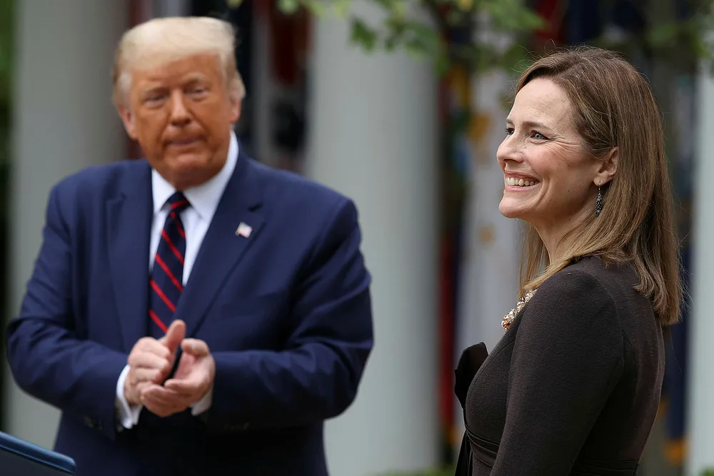 Enhver president ville utnevnt ny høyesterettsdommer på sin vakt, mener artikkelforfatteren. Donald Trump har lansert Amy Coney Barrett.