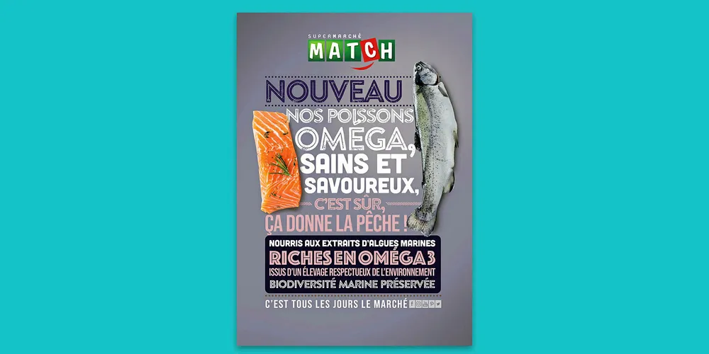 French retail giant Supermarche Match rolls out trout fed by Skretting diet using Veramaris algal oil.