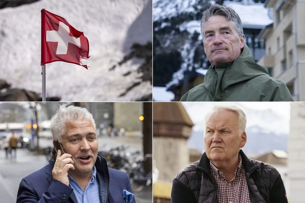 De tre formuende mennene Kjartan Aas, Tord Kolstad og Jens Rugseth har alle flyttet til Sveits.