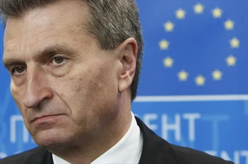 Ban call: Gunther Oettinger