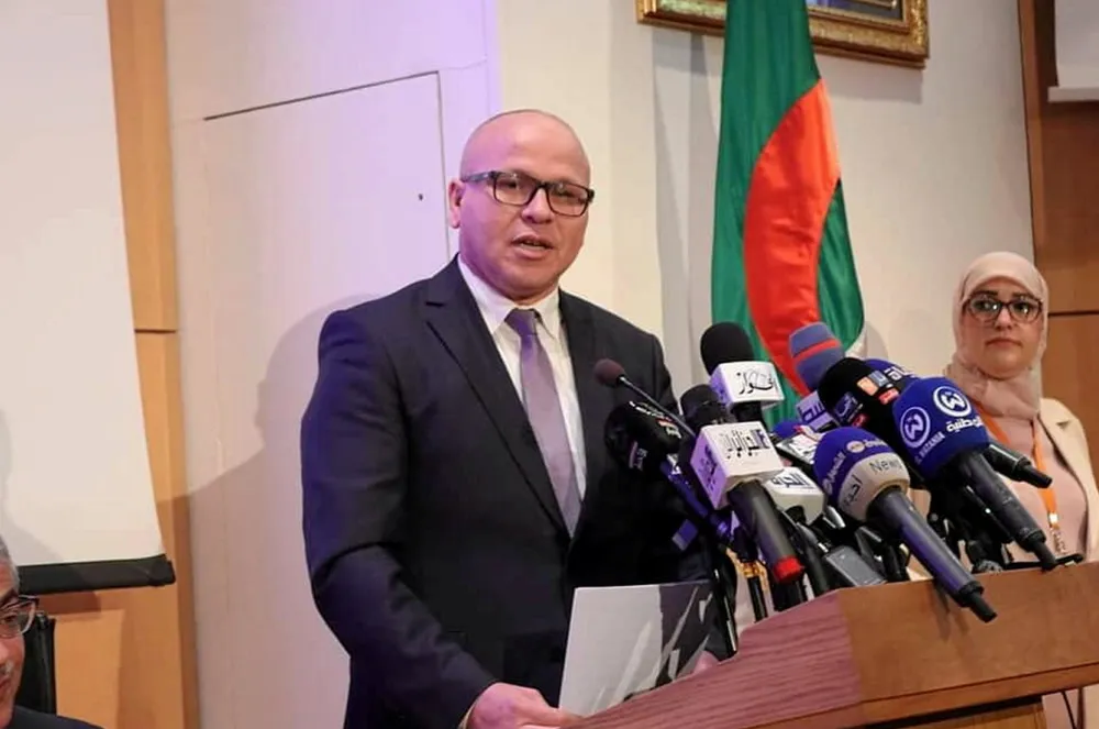 Noureddine Yassaa, Algeria's commissioner of renewable energy and energy efficiency, speaking at last week's workshop, where the country's new H2 roadmap was unveiled.