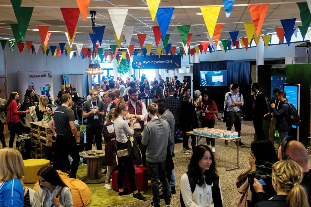 Future: a gathering spot for young delegates at ONS 2018.