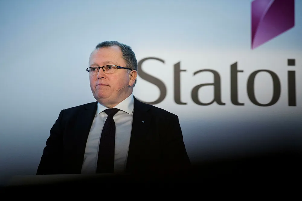 Eldar Sætre konsernsjef i Statoil. Foto: Per Thrana