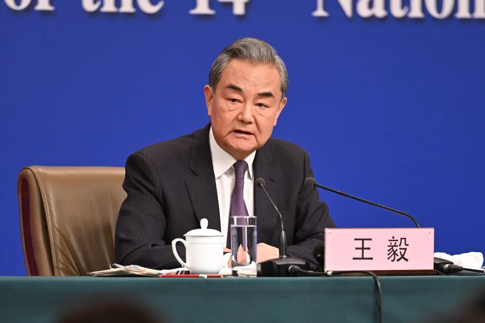 Chinese Foreign Minister Wang Yi has been pushing back on social media platform X against Trump's escalating tariff war with China.