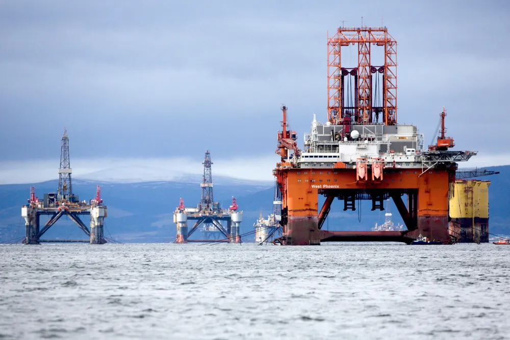 Seadrill-riggen «West Phoenix», her i opplag i Storbritannia under oljepriskrisen i 2016.