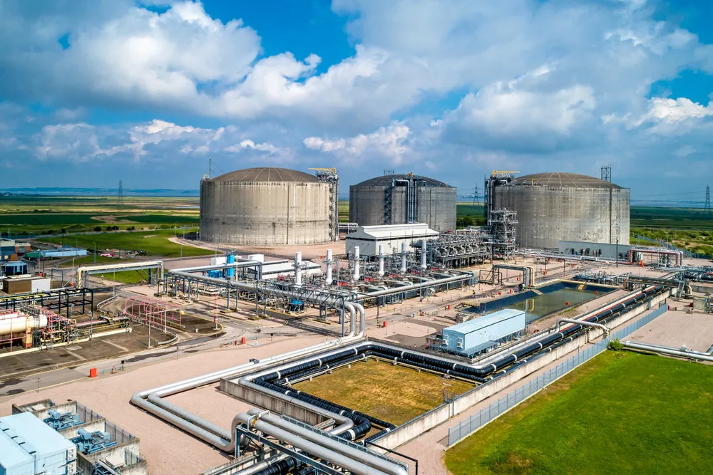 Record utilisation: The Grain LNG Terminal in Kent, UK.