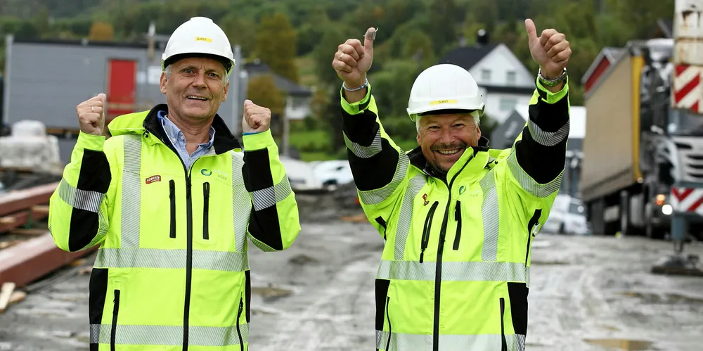 CEO SalmoBreed Salten AS Stig-Joar Krogli, and Jan-Emil Johannessen, CEO SalmoBreed and Head of Benchmark Genetics.