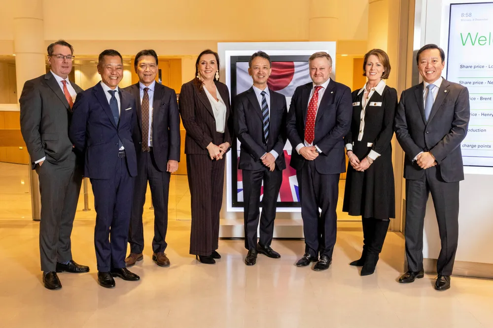 BP and JERA executives at the signing of offshore wind joint venture.