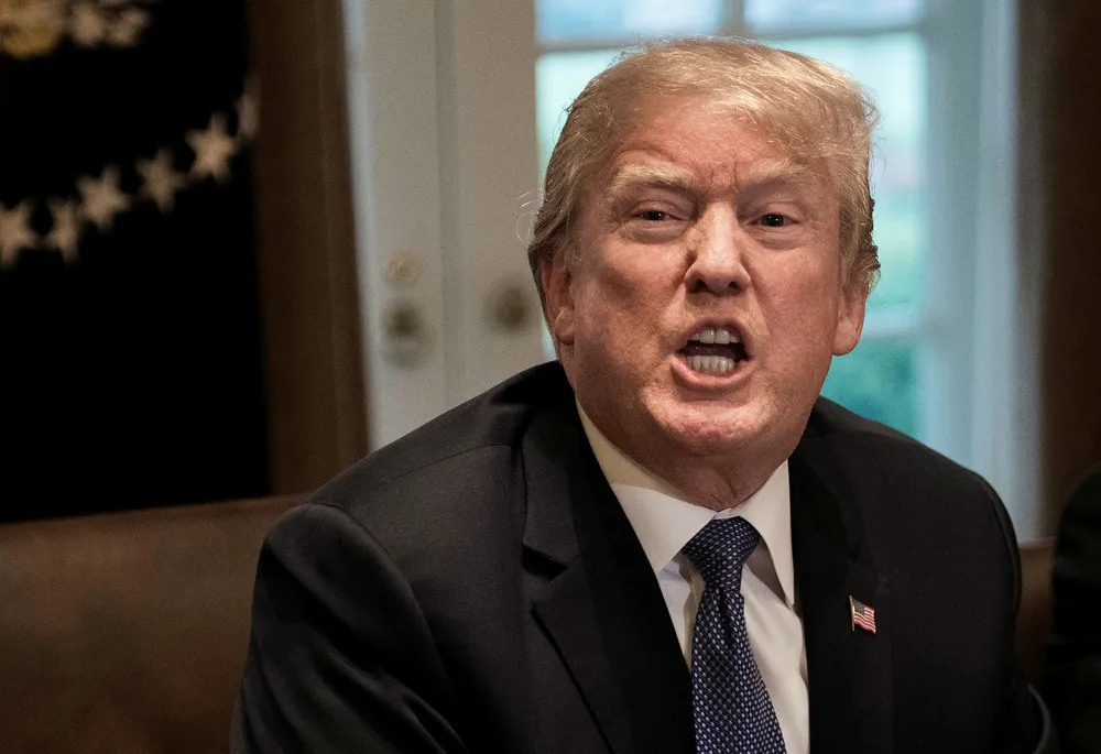 USA president med advarsel til flere land mot å angripe Idlib.