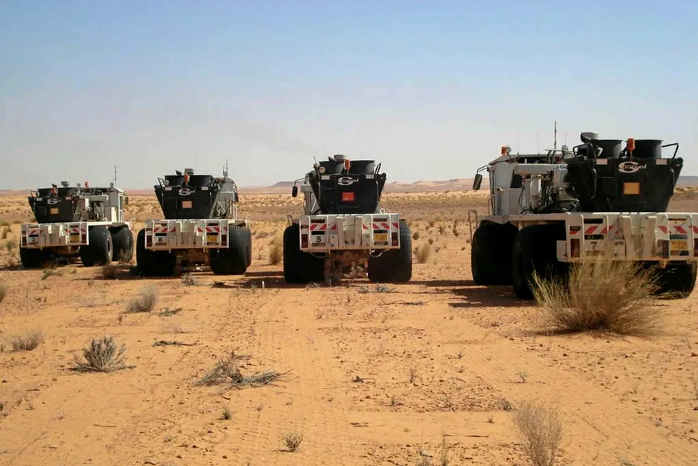 Arab Geophysical Exploration resumed a seismic survey in block 4/82 in Libya's Ghadames basin this month.