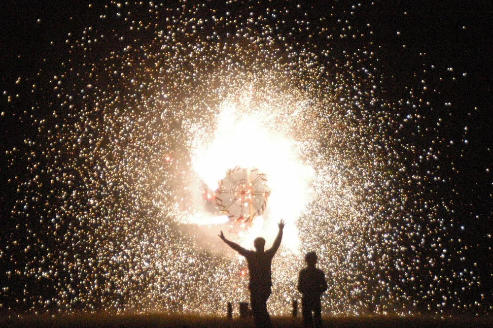 Indian celebration: as Reliance starts production at the D6 Block in the Krishna Godavari basin