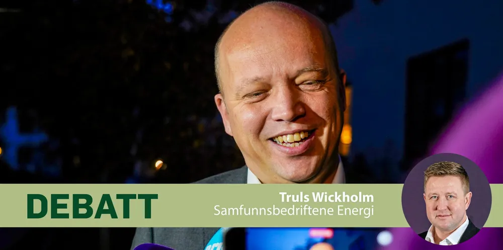 . Debattinnlegg fra Truls Wickholm i Samfunnsbedriftene - om statsbudsjettet.