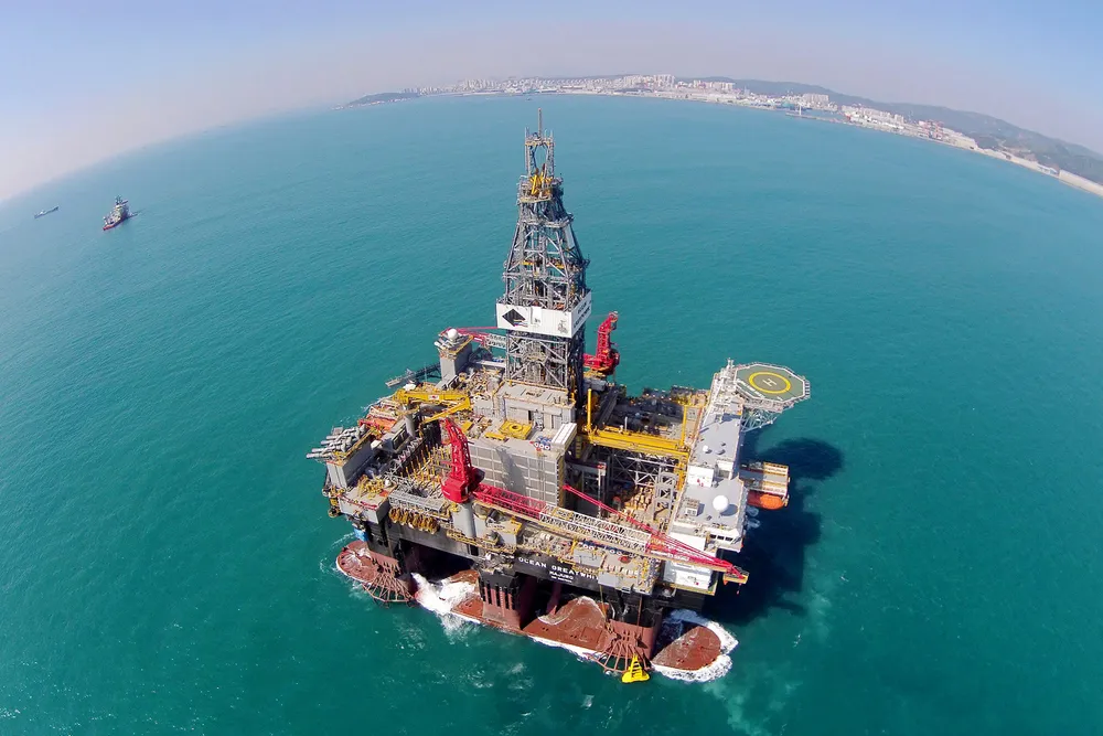 Busy in UK waters: the semi-submersible Ocean GreatWhite.