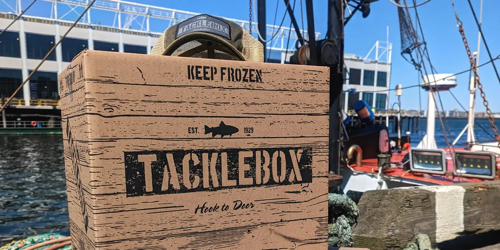 The site offers range of frozen boxed seafood options for delivery, including salmon, shrimp, lobster and scallops.