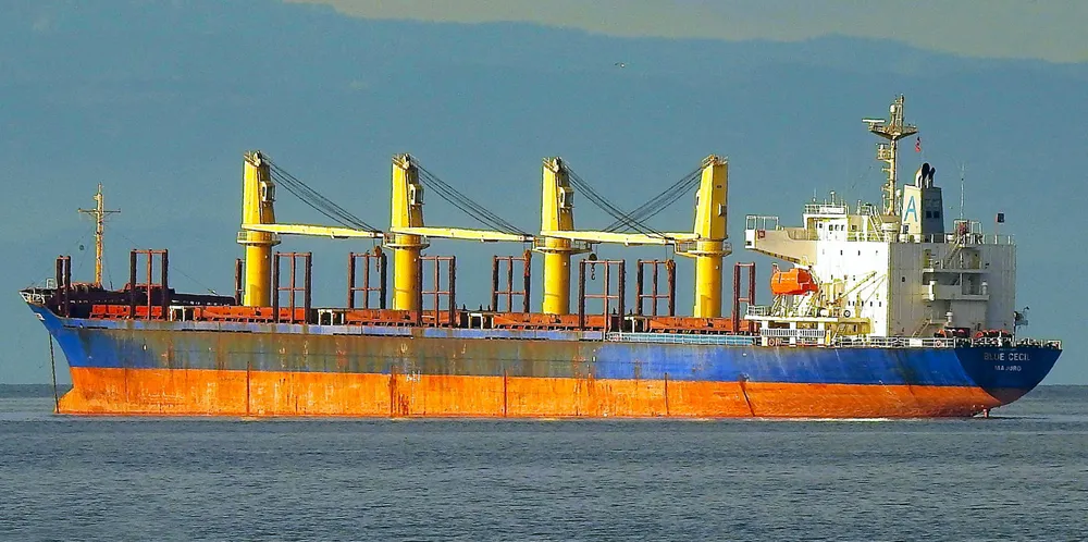 The Blue Cecil was en route to Singapore when the incident happened.