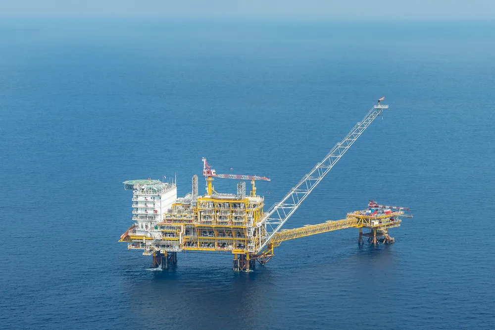 Host facility: the main production platform at the Zawtika field, Myanmar