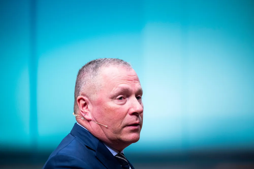 Nbim-sjef Nicolai Tangen presenterer resultatet for 2024
