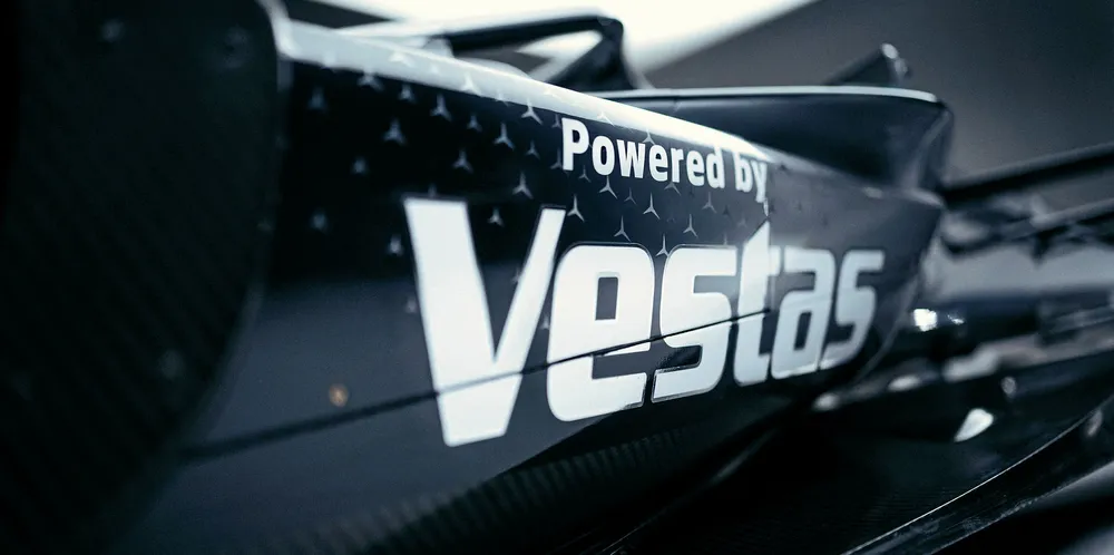 Powered by Vestas Formula E Mercedes Benz.