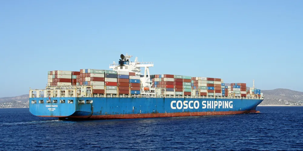 Cosco Shipping’s 10,020-teu container ship Cosco Pacific (built 2008).