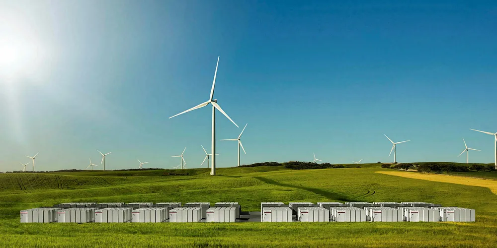 Austrialian wind farm with storage