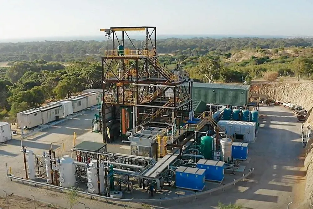 Hazer's commercial demonstration plant near Perth, Western Australia.