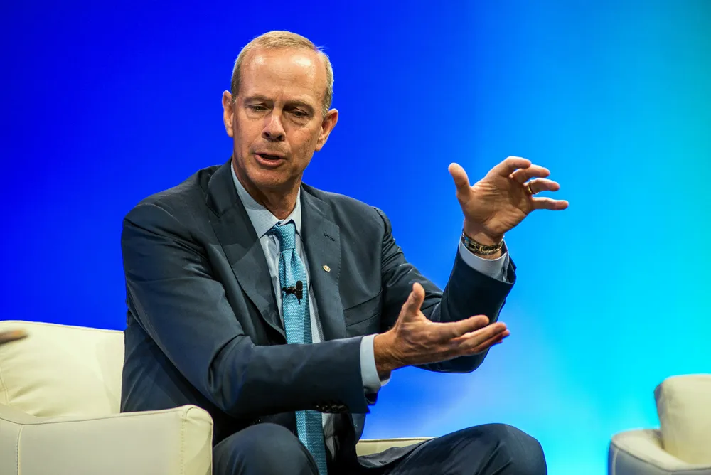 Pay cut: Chevron chief executive Mike Wirth