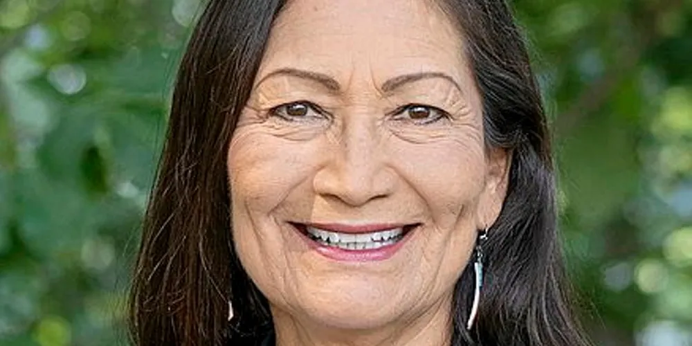 Haaland. US Interior Secretary Deb Haaland.