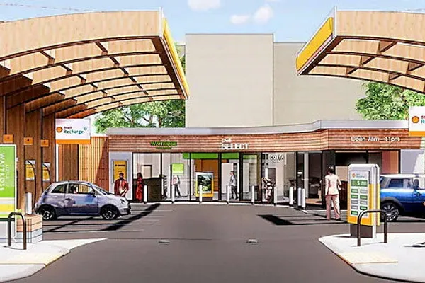 Conversion: Shell's planned EV hub in Fulham, west London