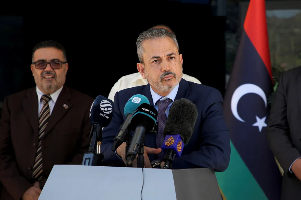 Farhat Bengdara, chairman of the National Oil Corporation, Libyan state-owned oil and gas company.