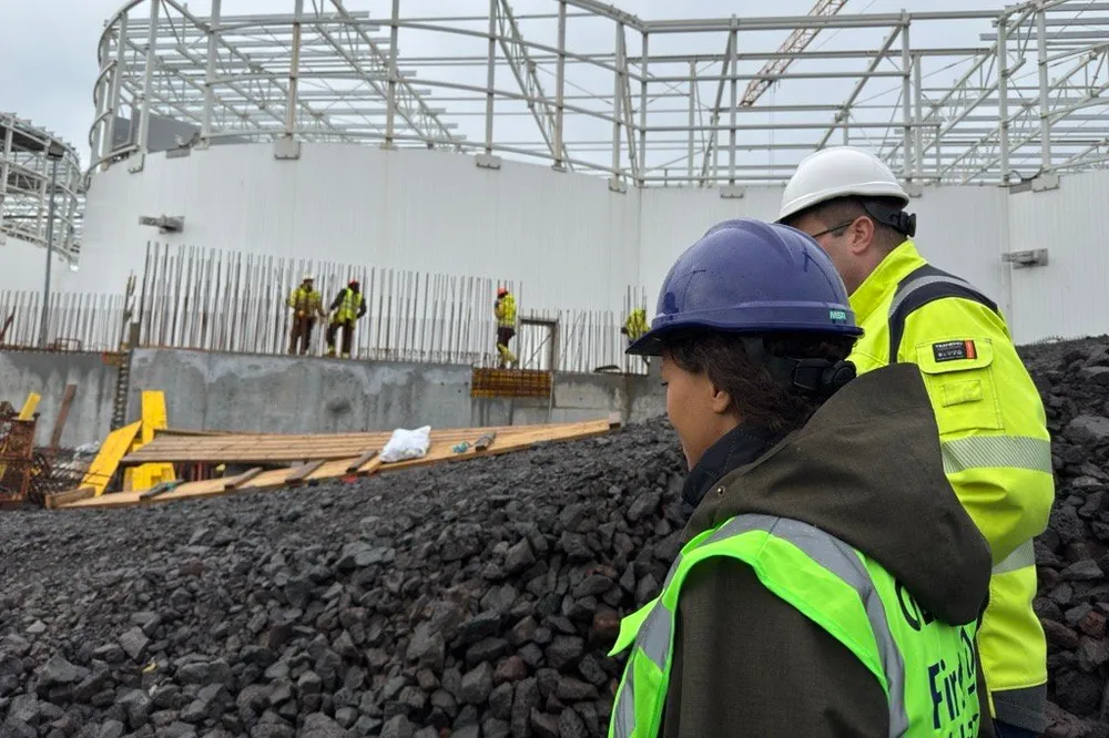 Construction taking place at First Water, which could become Iceland’s largest land-based salmon project if owners reach their target.