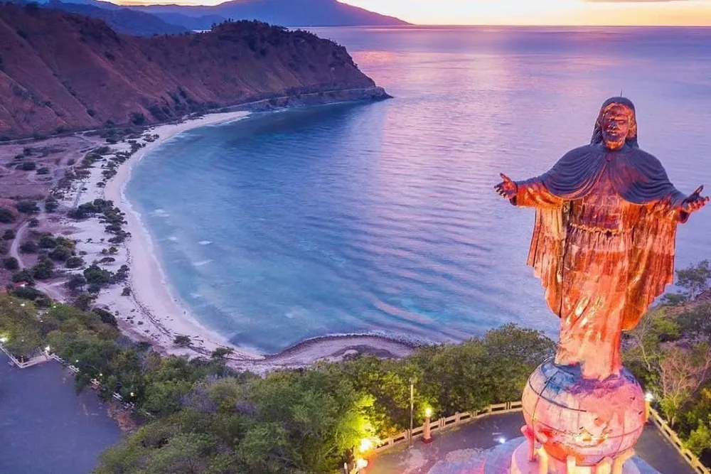 Statue of Jesus Christ near Dili in Timor-Leste.