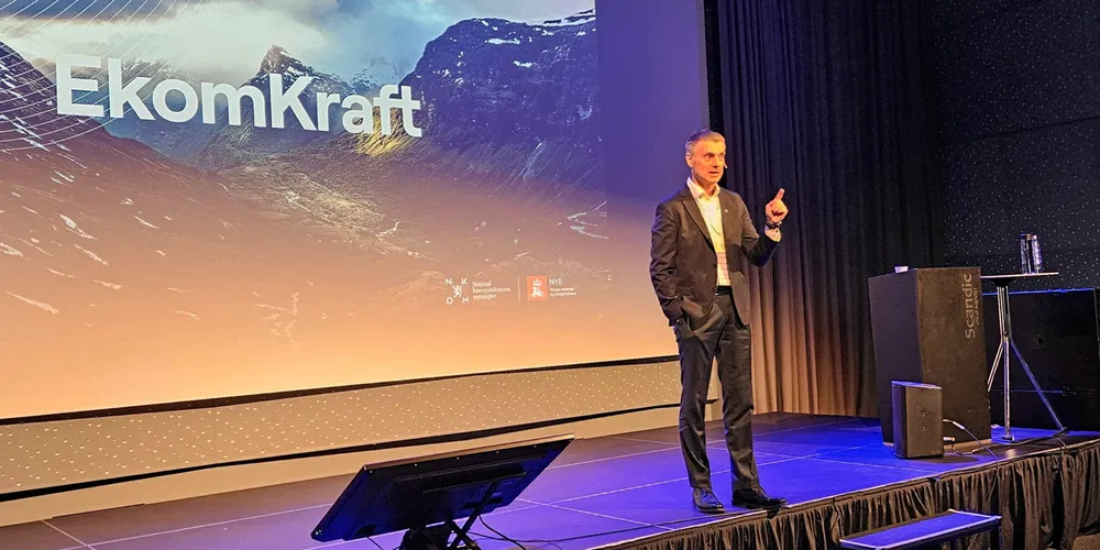 NVE-sjef Kjetil Lund varslet ny høring om kraftsensitiv informasjon på beredskapskonferansen Ekomkraft 2024.