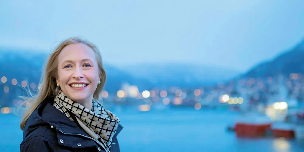 DER DET SKJER: Renate Larsen, administrerende direktør i Norges sjømatråd holder til i landets fiskerihovedstad.