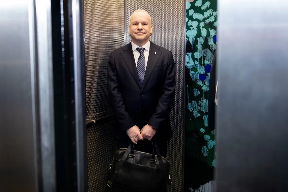 Equinor-sjef Anders Opedal fikk kompensert for bonuskutt med et solid hopp i fastlønn. Her er han på selskapets kapitalmarkedsdag i London i februar.