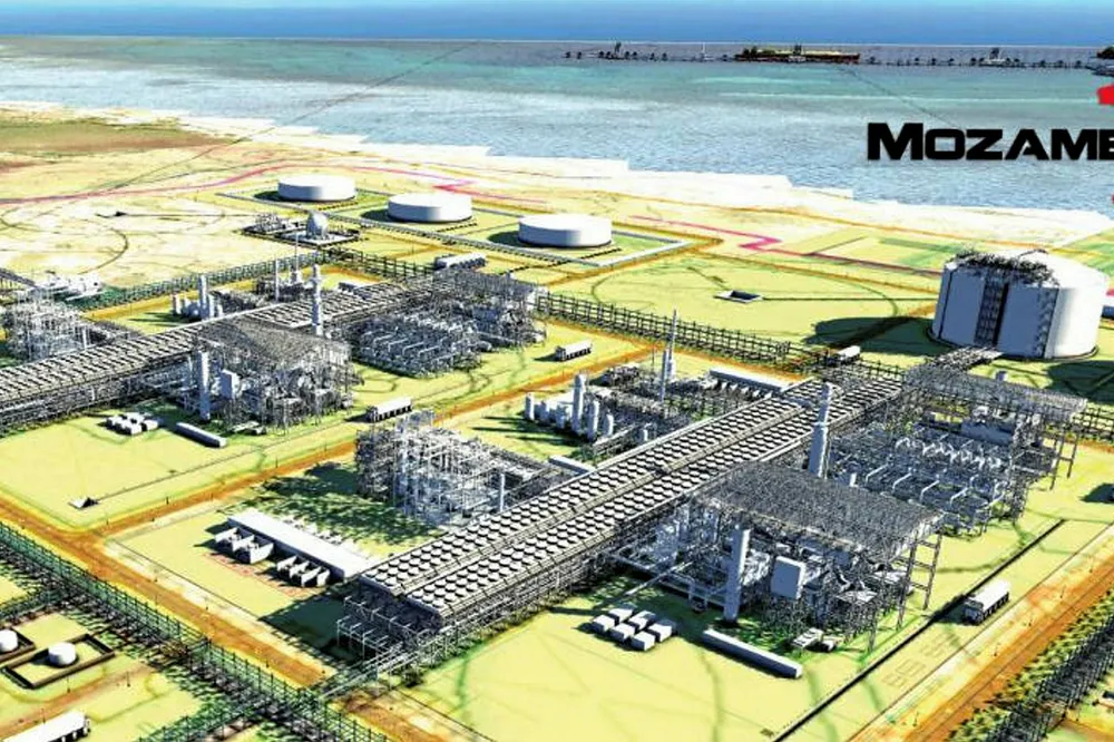 Funding: artist's impression of Mozambique LNG site at Afungi, Cabo Delgado