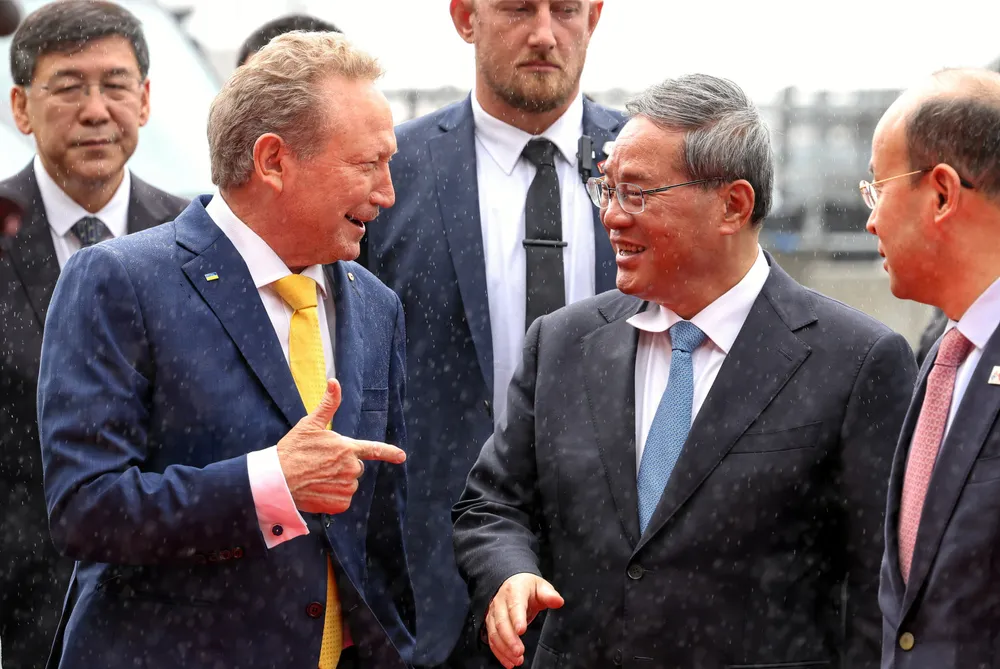 Fortescue chairman Andrew Forrest met with Chinese premier Li Qiang in June 2024, as part of a Chinese state visit to Australia