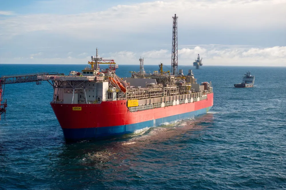 The Jotun FPSO at the Balder project offshore Norway